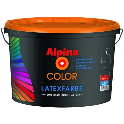 Alpina Color Latexfarbe B1 Seidenglänzend 2,5 L 1 Alpina Color Latexfarbe B1 Seidenglänzend 2,5 L