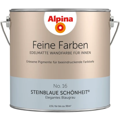 Alpina Feine Farben No. 16 Steinblaue Schönheit® Edelmatt 2,5 Liter 1 Alpina Feine Farben No. 16 Steinblaue Schönheit® Edelmatt 2,5 Liter