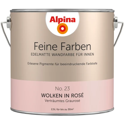 Alpina Feine Farben No. 23 Wolken In Rose Edelmatt 2,5 Liter 1 Alpina Feine Farben No. 23 Wolken In Rose Edelmatt 2,5 Liter