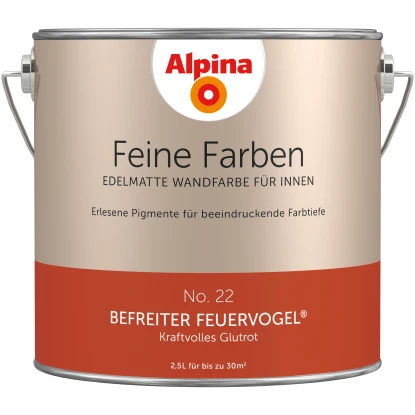 Alpina Feine Farben No. 22 Befreiter Feuervogel® Edelmatt 2,5 Liter 1 Alpina Feine Farben No. 22 Befreiter Feuervogel® Edelmatt 2,5 Liter