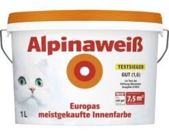 Alpinaweiß 1 Liter Matt