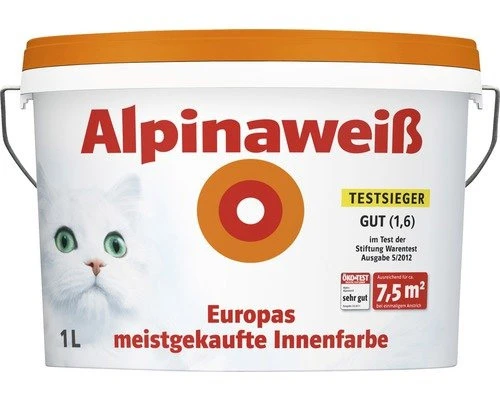 Alpinaweiß 1 Liter Matt