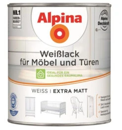 Alpina Weißlack Für Möbel + Türen Extra Matt 750ml