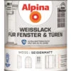 Alpina Weißlack Für Fenster + Türen Seidenmatt 750ml