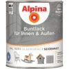 Alpina Buntlack Für Innen + Außen Silbergrau Seidenmatt 750ml