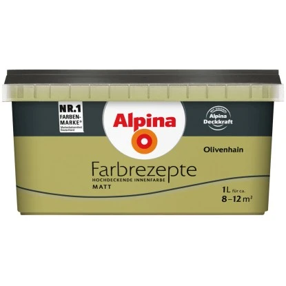 Alpina Farbrezepte Olivenhain Matt 1 L 1 Alpina Farbrezepte Olivenhain Matt 1 L