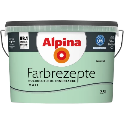 Alpina Farbrezepte Wasserfall Matt 2,5 Liter 1 Alpina Farbrezepte Wasserfall Matt 2,5 Liter
