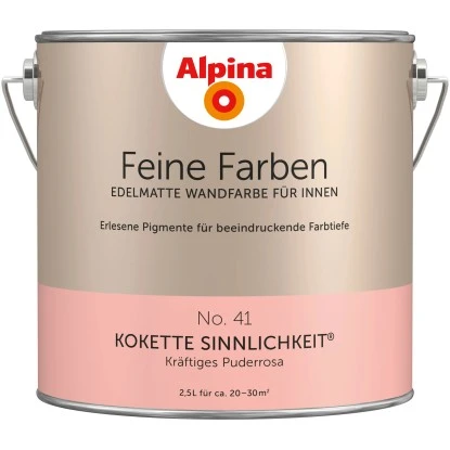 Alpina Feine Farben No. 41 Kokette Sinnlichkeit® Edelmatt 2,5 Liter 1 Alpina Feine Farben No. 41 Kokette Sinnlichkeit® Edelmatt 2,5 Liter