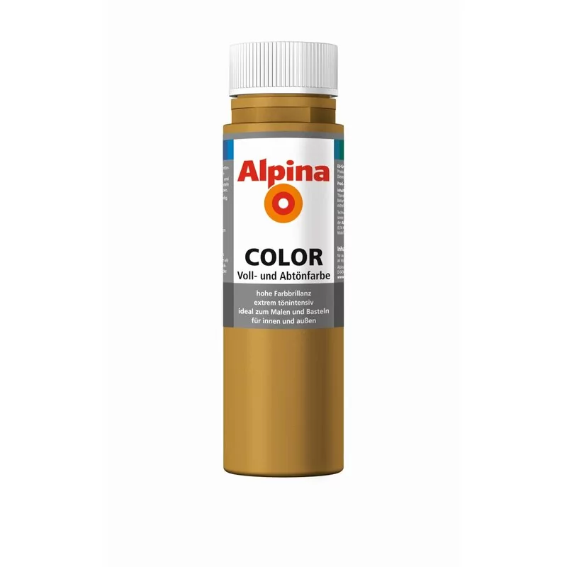 Alpina COLOR Voll- Und Abtönfarbe Sahara Brown 250ml Seidenmatt 1 Alpina COLOR Voll- Und Abtönfarbe Sahara Brown 250ml Seidenmatt
