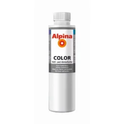 Alpina COLOR Voll- Und Abtönfarbe Snow White 750ml Seidenmatt