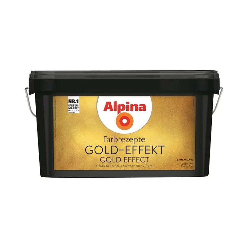 Alpina Farbrezepte GOLD-EFFEKT Set 1 Alpina Farbrezepte GOLD-EFFEKT Set