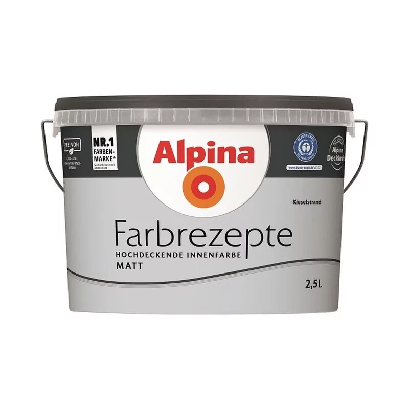 Alpina Farbrezepte Kieselstrand Matt 2,5 Liter 1 Alpina Farbrezepte Kieselstrand Matt 2,5 Liter