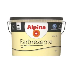 Alpina Farbrezepte Lichtes Gelb Matt 2,5 Liter