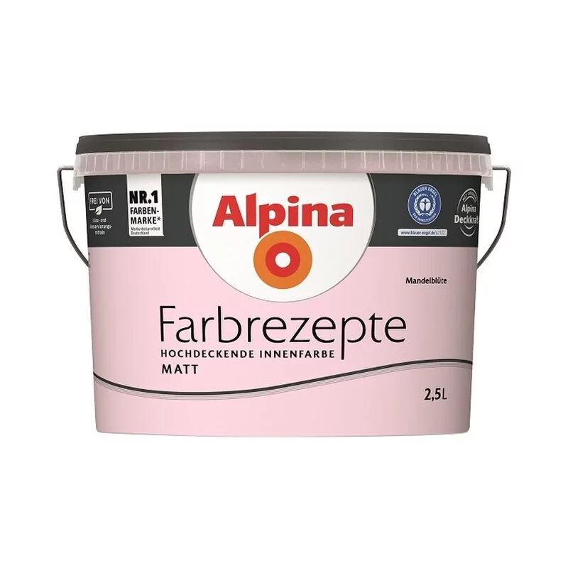 Alpina Farbrezepte Mandelblüte Matt 2,5 Liter 1 Alpina Farbrezepte Mandelblüte Matt 2,5 Liter