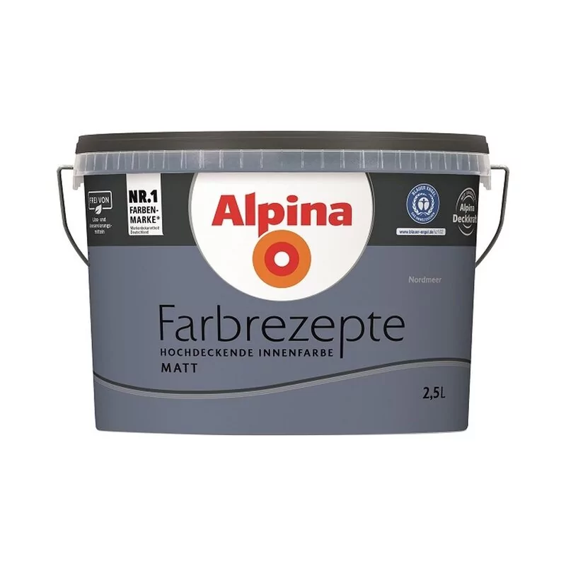 Alpina Farbrezepte Nordmeer Matt 2,5 Liter 1 Alpina Farbrezepte Nordmeer Matt 2,5 Liter