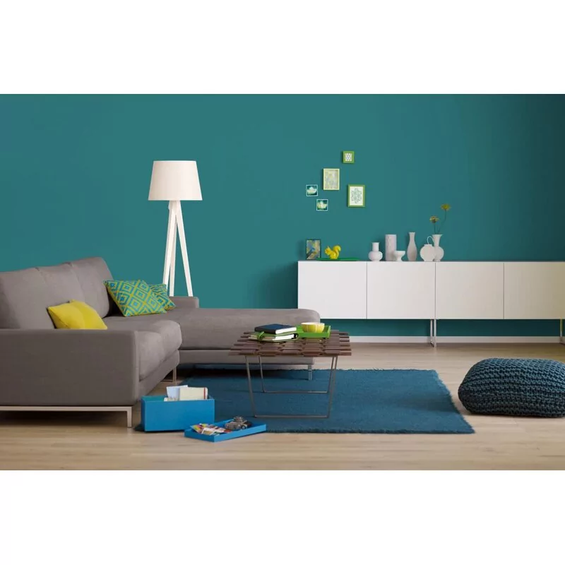 Alpina Farbrezepte Petrol De Luxe Matt 1 Liter 2 Alpina Farbrezepte Petrol De Luxe Matt 1 Liter – Bild 2