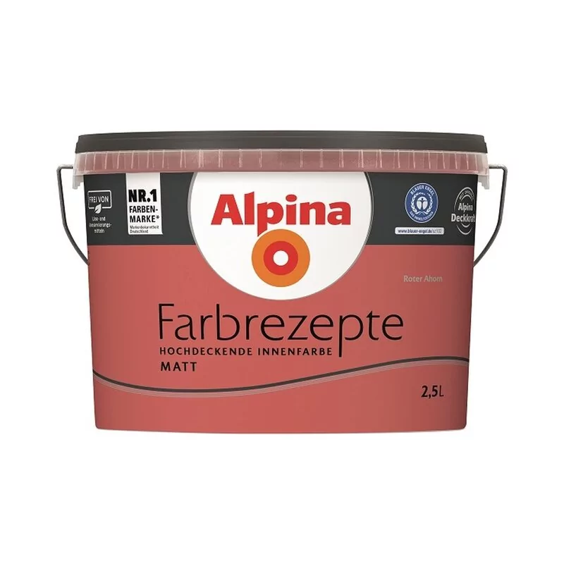 Alpina Farbrezepte Roter Ahorn Matt 2,5 Liter 1 Alpina Farbrezepte Roter Ahorn Matt 2,5 Liter