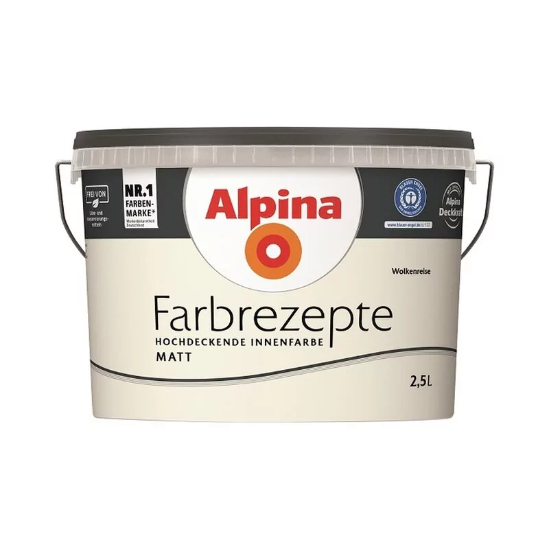 Alpina Farbrezepte Wolkenreise Matt 2,5 Liter 1 Alpina Farbrezepte Wolkenreise Matt 2,5 Liter