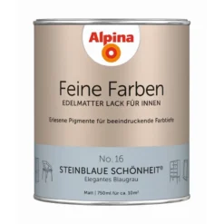 Alpina Feine Farben Lack No. 16 Steinblaue Schönheit® Edelmatt 750ml