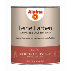 Alpina Feine Farben Lack No. 22 Befreiter Feuervogel® Edelmatt 750ml