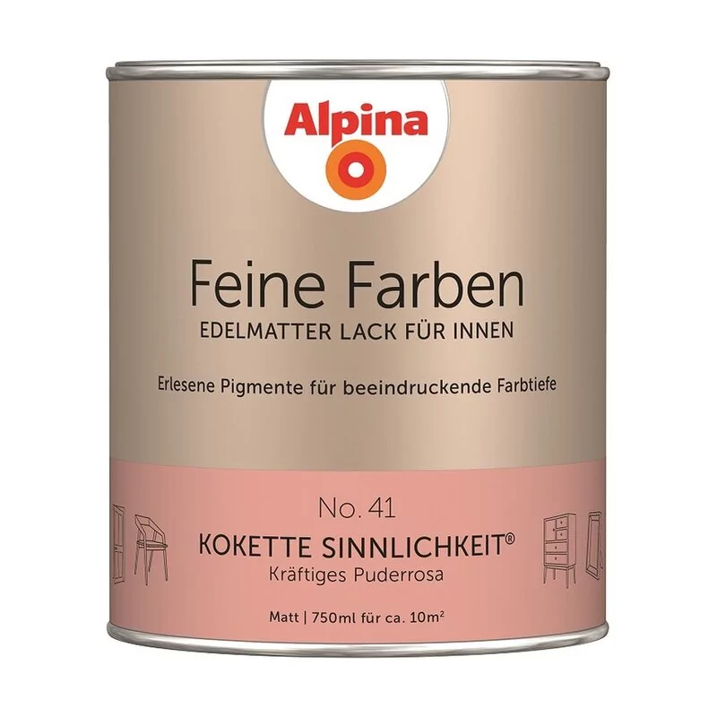 Alpina Feine Farben Lack No. 41 Kokette Sinnlichkeit Edelmatt 750ml 1 Alpina Feine Farben Lack No. 41 Kokette Sinnlichkeit Edelmatt 750ml