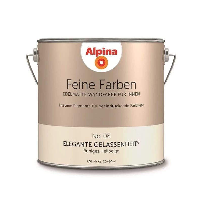 Alpina Feine Farben No. 08 Elegante Gelassenheit® Edelmatt 2,5 Liter 1 Alpina Feine Farben No. 08 Elegante Gelassenheit® Edelmatt 2,5 Liter