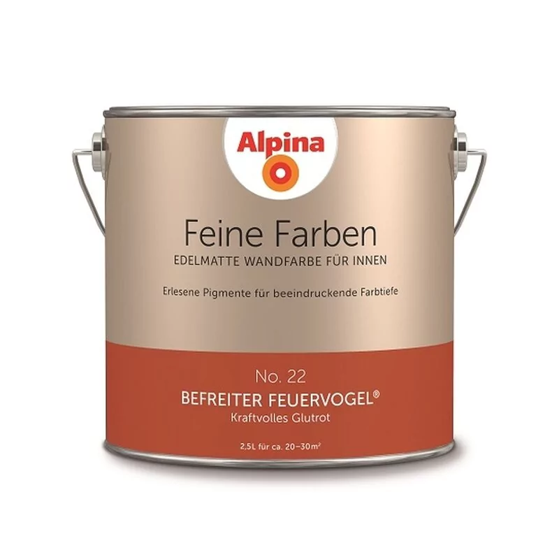 Alpina Feine Farben No. 22 Befreiter Feuervogel® Edelmatt 2,5 Liter 1 Alpina Feine Farben No. 22 Befreiter Feuervogel® Edelmatt 2,5 Liter