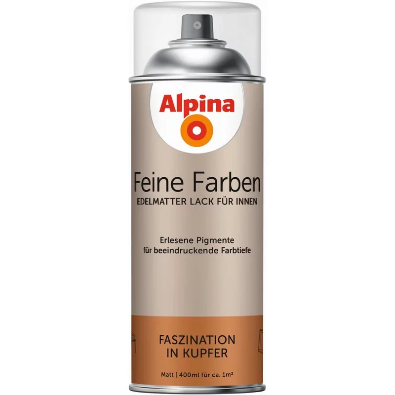 Alpina Feine Farben Sprühlack Faszination In Kupfer 400ml 1 Alpina Feine Farben Sprühlack Faszination In Kupfer 400ml