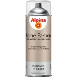 Alpina Feine Farben Sprühlack Purismus In Silber 400ml
