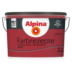 Alpina Farbrezepte Flammendes Herz Matt 2,5 Liter