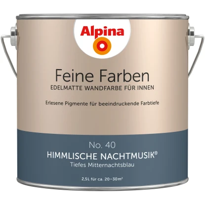Alpina Feine Farben No. 40 Himmlische Nachtmusik® Edelmatt 2,5 Liter 1 Alpina Feine Farben No. 40 Himmlische Nachtmusik® Edelmatt 2,5 Liter