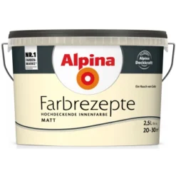 Alpina Farbrezepte Ein Hauch Von Gelb Matt 2,5 Liter