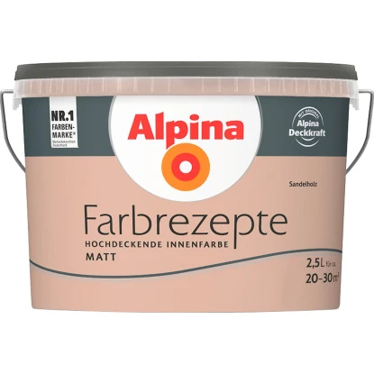 Alpina Farbrezepte Sandelholz Matt 2,5 L 1 Alpina Farbrezepte Sandelholz Matt 2,5 L