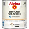 Alpina Buntlack Für Aussen Cremeweiß Seidenmatt 750 Ml