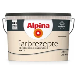 Alpina Farbrezepte Sanftes Cashmere Matt 2,5 Liter